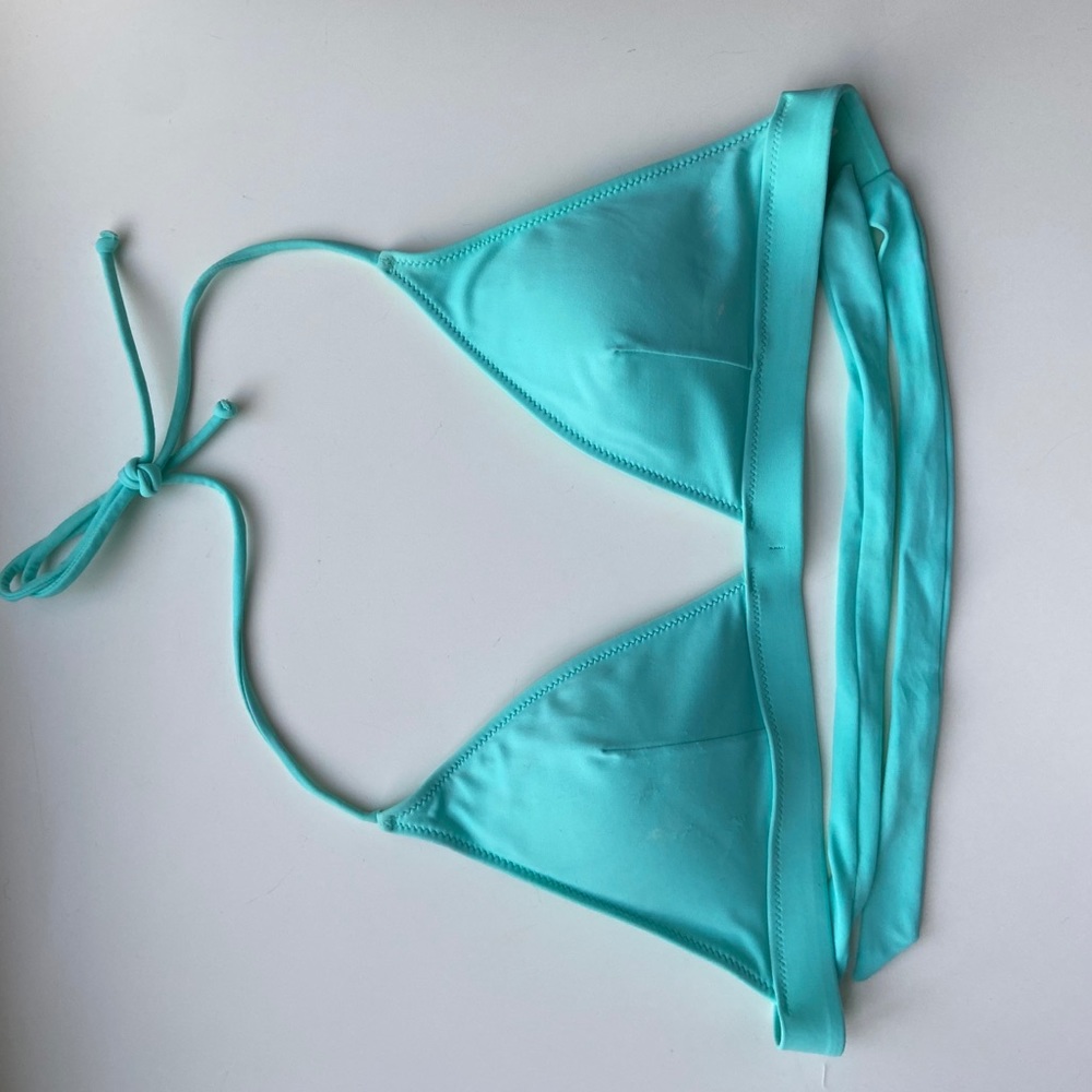Victoria’s Secret M Caribbean Blue Triangle Bikini